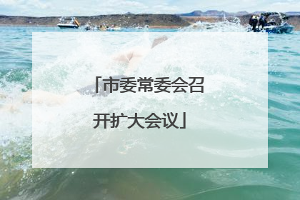 市委常委会召开扩大会议