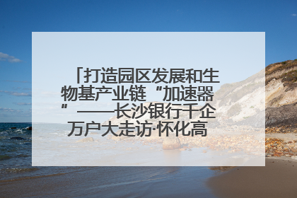 打造园区发展和生物基产业链“加速器”——长沙银行千企万户大走访·怀化高新区、生物基产业链专场活动举行