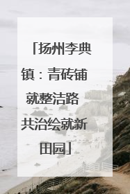 扬州李典镇：青砖铺就整洁路 共治绘就新田园