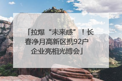 拉爆“未来感”！长春净月高新区携92户企业亮相光博会
