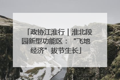 政协江淮行｜淮北段园新型功能区：“飞地经济”拔节生长