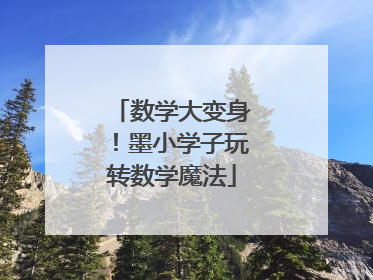 数学大变身！墨小学子玩转数学魔法