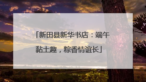 新田县新华书店：端午黏土趣，粽香情谊长