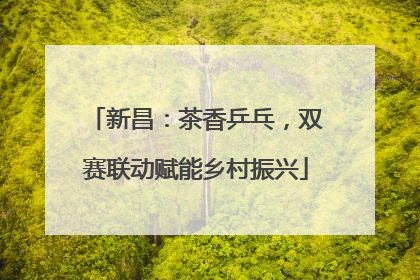 新昌：茶香乒乓，双赛联动赋能乡村振兴