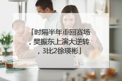 时隔半年重回赛场，樊振东上演大逆转，3比2徐瑛彬