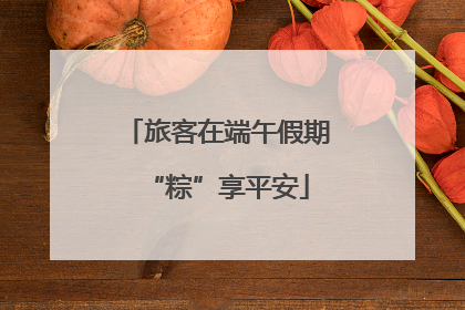 旅客在端午假期“粽”享平安
