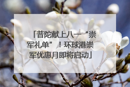 普陀献上八一“崇军礼单”！环球港崇军优惠月即将启动