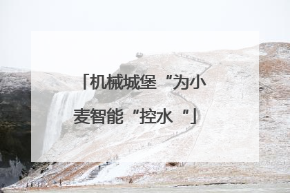 机械城堡“为小麦智能“控水“