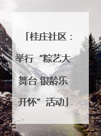 桂庄社区：举行“粽艺大舞台 银龄乐开怀”活动