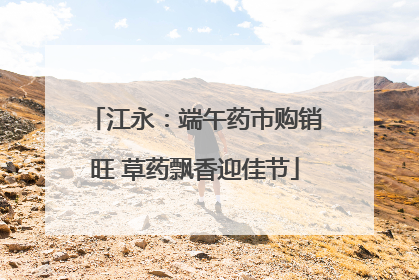江永：端午药市购销旺 草药飘香迎佳节