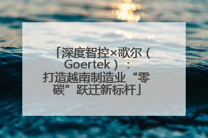 深度智控×歌尔（Goertek）：打造越南制造业“零碳”跃迁新标杆