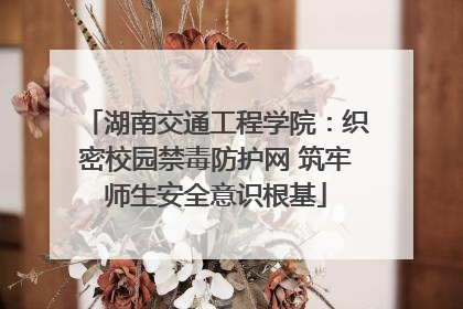 湖南交通工程学院：织密校园禁毒防护网 筑牢师生安全意识根基