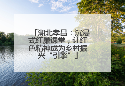 湖北孝昌：沉浸式红廉课堂，让红色精神成为乡村振兴“引擎”