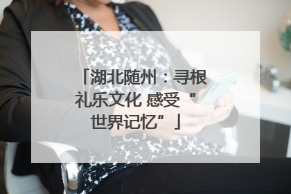湖北随州：寻根礼乐文化 感受“世界记忆”