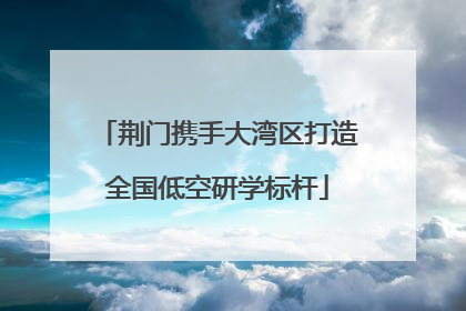 荆门携手大湾区打造全国低空研学标杆