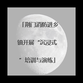 荆门消防进乡镇开展“沉浸式”培训与演练