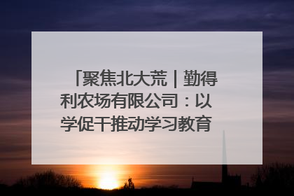 聚焦北大荒｜勤得利农场有限公司：以学促干推动学习教育“升温提速”