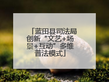 蓝田县司法局创新“文艺+场景+互动”多维普法模式