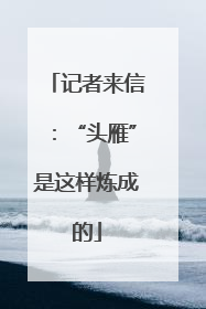 记者来信：“头雁”是这样炼成的
