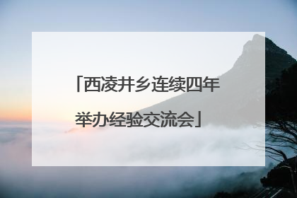 西凌井乡连续四年举办经验交流会