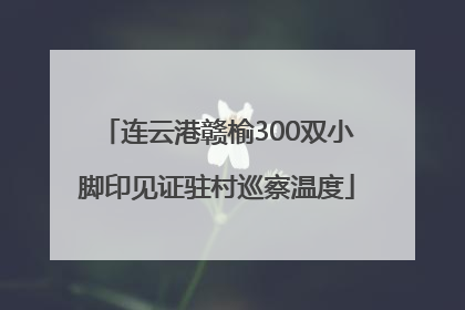 连云港赣榆300双小脚印见证驻村巡察温度
