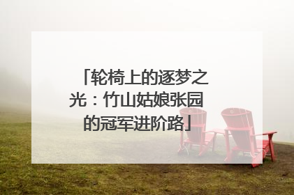 轮椅上的逐梦之光：竹山姑娘张园的冠军进阶路