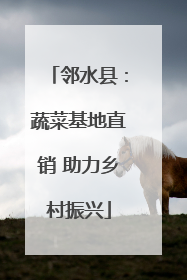邻水县：蔬菜基地直销 助力乡村振兴