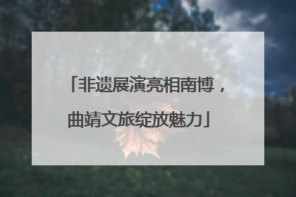 非遗展演亮相南博，曲靖文旅绽放魅力