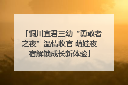 铜川宜君三幼“勇敢者之夜”温情收官 萌娃夜宿解锁成长新体验