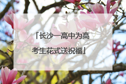 长沙一高中为高考生花式送祝福