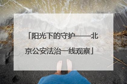 阳光下的守护——北京公安法治一线观察