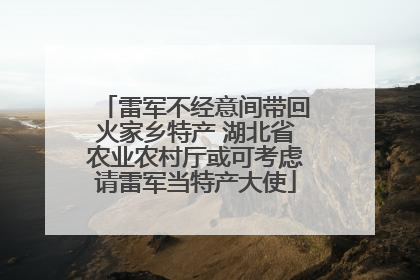 雷军不经意间带回火家乡特产 湖北省农业农村厅或可考虑请雷军当特产大使