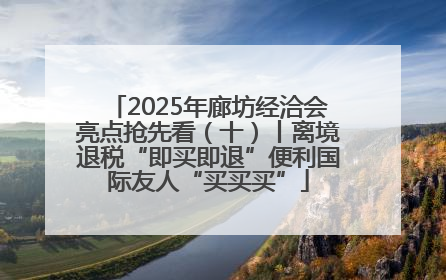2025年廊坊经洽会亮点抢先看（十）丨离境退税“即买即退”便利国际友人“买买买”