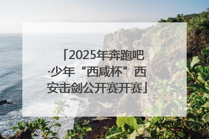 2025年奔跑吧·少年“西咸杯”西安击剑公开赛开赛