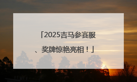 2025吉马参赛服、奖牌惊艳亮相！