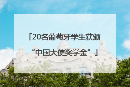 20名葡萄牙学生获颁“中国大使奖学金”