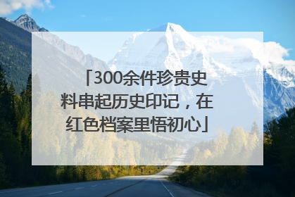 300余件珍贵史料串起历史印记，在红色档案里悟初心